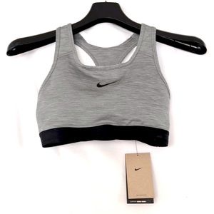 Nike Swoosh Dri-Fit Medium-Support Sports Bra, Women’s Small (S), Grey, BNWT
